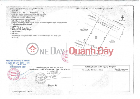 HOT HOT HOT – URGENT SALE OF A BEAUTIFUL BUILDING LAND PLOT – Alley 222 Mai Anh Dao Street, Ward 8, Da Lat City, Lam Dong Province _0