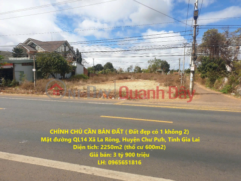 OWNER NEEDS TO SELL LAND On National Highway 14, Ia Rong Commune, Chu Puh District, Gia Lai Province _0