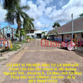 LAND LOT IN GOOD LOCATION - INVESTMENT IS PROFITABLE Owner Need to quickly sell land lot in Ca Mau city, Ca Mau province _0