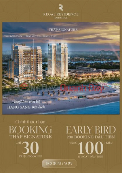 đ 4 tỷ Sở hữu căn hộ bên biển Nhật Lệ – sở hữu lâu dài . Căn hộ 2PN tại Regal Residence Signature