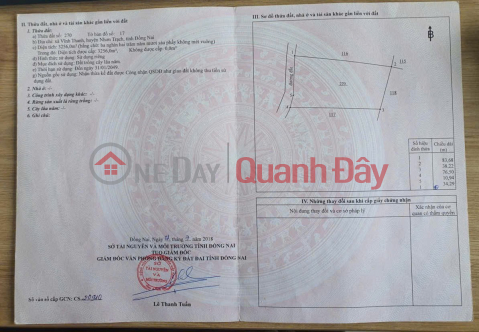 PROFITABLE INVESTMENT - Owner Needs to Sell Land Plot in Vinh Thanh Commune, Nhon Trach District, Dong Nai Province _0