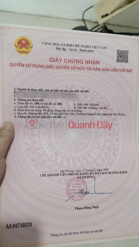 LOT ON BUI PHO STREET – RARE PRICE ONLY 22.X MILLION\/M² – ZALO 0567 222 555 _0