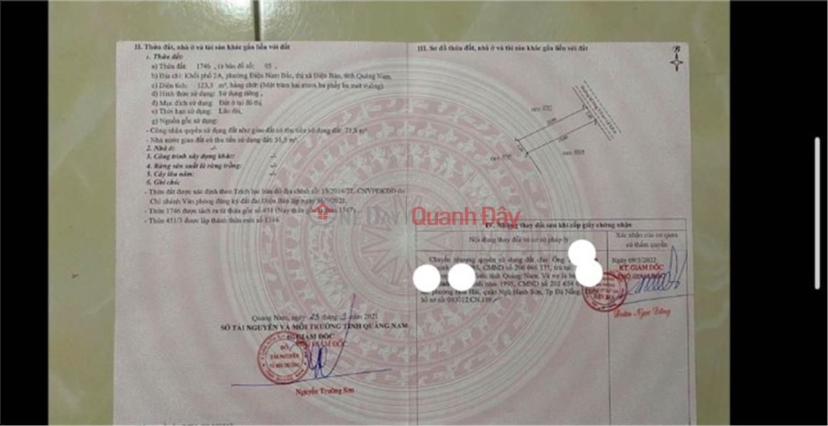 Owner - Quick Sale of Land Lot in Dien Nam Bac Ward, Dien Ban Town, Quang Nam Sales Listings