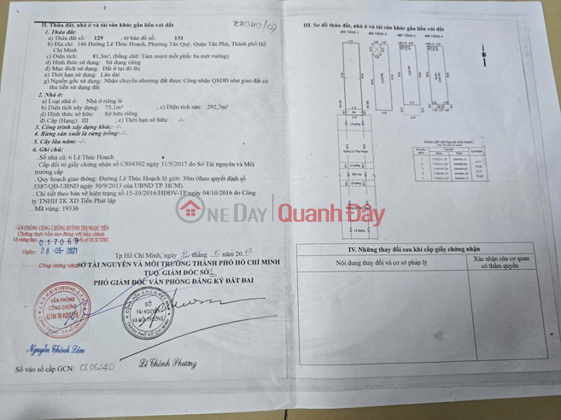 NHÀ ĐẸP – GIÁ TỐT –CHÍNH CHỦ CẦN BÁN CĂN NHÀ tại 146 Lê Thúc Hoạch, P.Tân Sơn Nhì, Q.Tân Phú, TP.HCM Việt Nam, Bán đ 17,5 tỷ