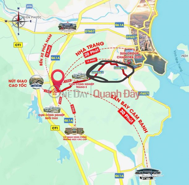 Property Search Vietnam | OneDay | Nhà ở | Niêm yết bán, Nhà đầu tư đang âm thấm săn đất SUỐI DẦU - 23 lô đất rất đẹp, giá tốt so với mặt bằng khu vực