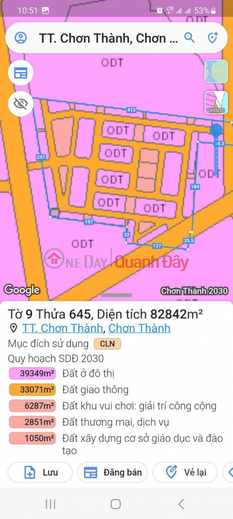 Land plot of Chon Thanh Commune Exam Center for profitable investment _0