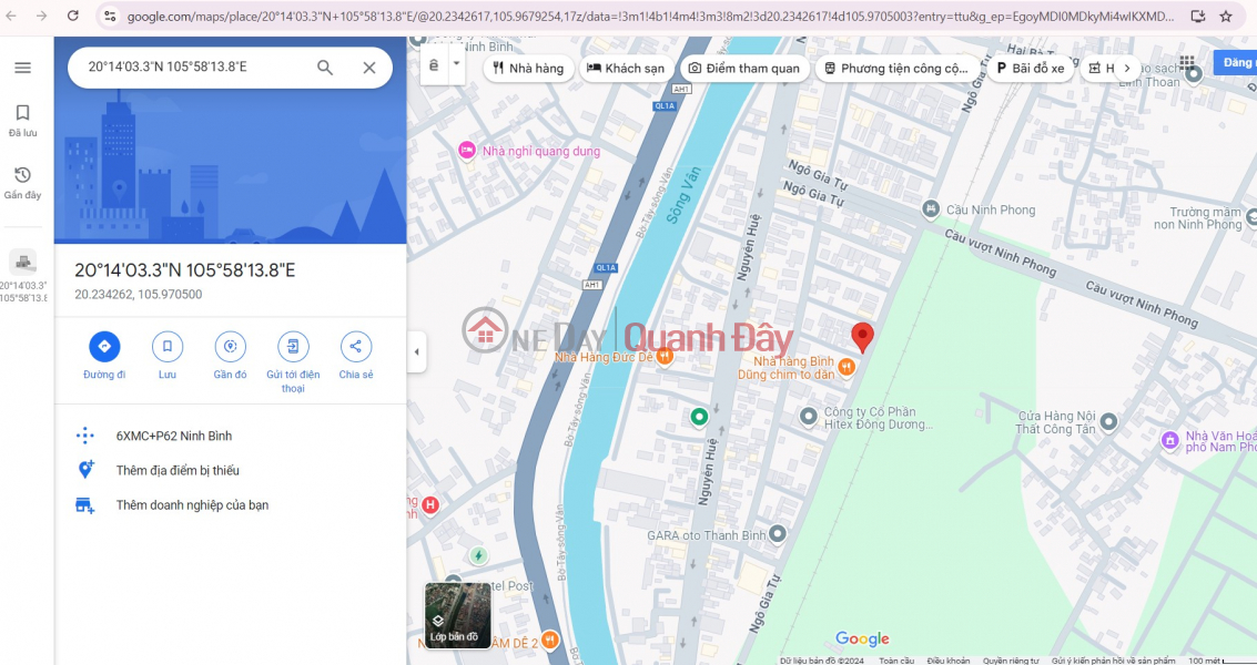 Property Search Vietnam | OneDay | Nhà ở, Niêm yết bán ĐẤT CHÍNH CHỦ - GIÁ TỐT - Vị Trí Đẹp tại đường Ngô Gia Tự, phường Ninh Phong, thành phố Ninh Bình