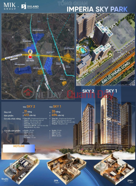 Book early - Get great deals! IMPERIA SKY PARK - Next to VINHOMES SMART CITY - Plenty of units available., Vietnam Sales | đ 6 Billion