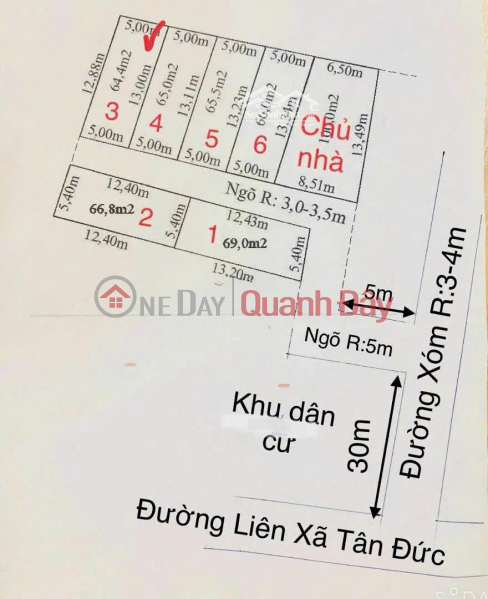 Property Search Vietnam | OneDay | Residential, Sales Listings Owner Sells Plot of Land Located Near Inter-Commune Road in Minh Duc Town, Thuy Nguyen, Hai Phong.