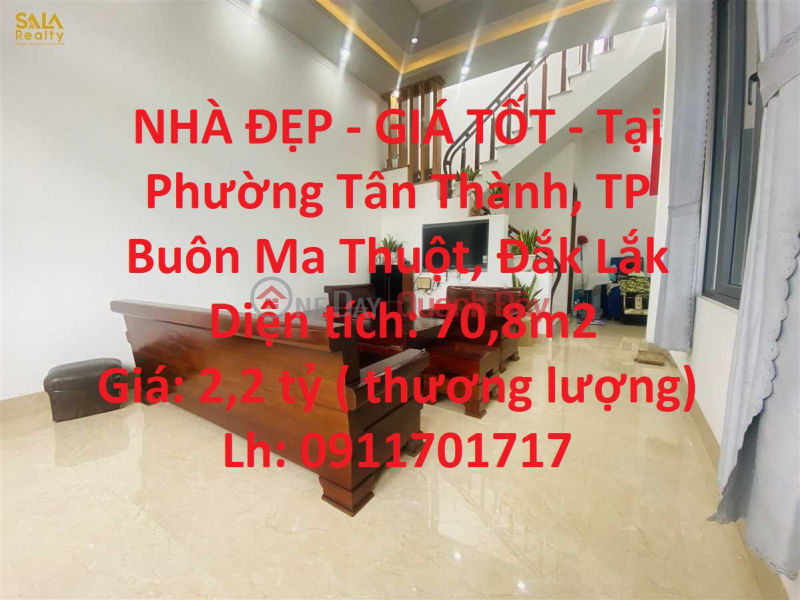 BEAUTIFUL HOUSE - GOOD PRICE - In Tan Thanh Ward, Buon Ma Thuot City, Dak Lak Sales Listings