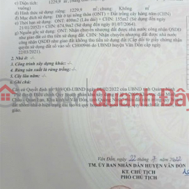 Need money to quickly sell a super nice plot of land with a 32m wide frontage in Minh Chau Commune, Quang Ninh, investment price _0