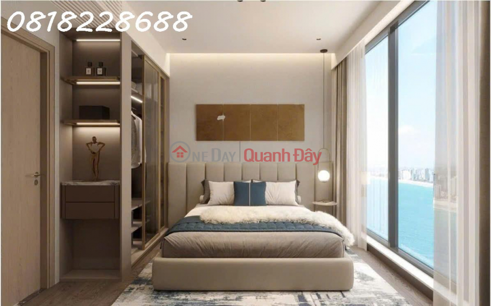 Cần tiền bán gấp cặp 2 căn studio dự án Sky M view trực diện biển, hướng Nam 32m2/căn Niêm yết bán