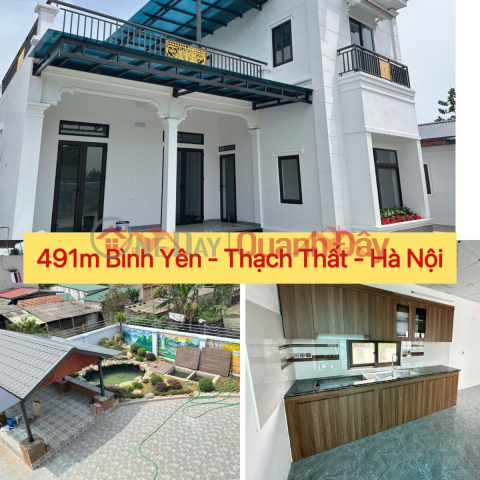 OWNER NEEDS TO SELL 491M2 VACATION HOUSE IN BINH YEN-THACH THAT-HANOI _0