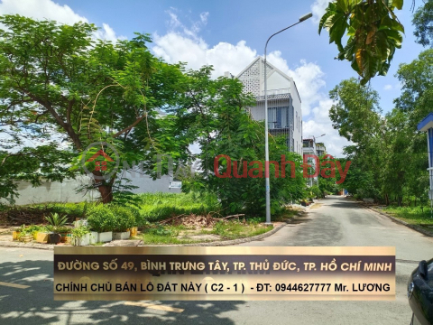 FOR SALE Plot of Land with 2 Fronts - 21st Century Residential Area Right in the Center of Thu Duc City _0