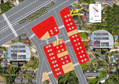 Right at Co Dong - Hoa Lac, 67m2 plot of land next to the West Lake - Ba Vi axis is about to open, but the price is only 1.xx billion _0
