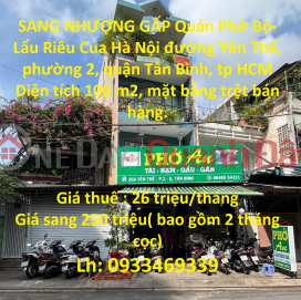 URGENT DISCOUNTED Beef Pho Restaurant - Hanoi Crab Hot Pot Yen The Street, Tan Binh _0