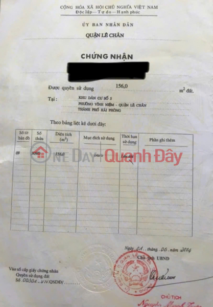 Land for sale on Thien Loi Road 633 - cheapest price at only 69 million VND\\/m², 165m², 15m wide road. Vietnam, Sales đ 10.76 Billion