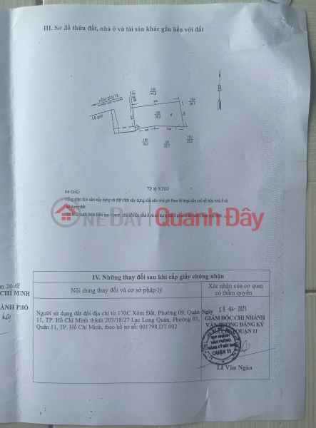 BÁN NHÀ HẺM 4M (BÊN HÔNG ĐẦM SEN) 38M2 (1 TRỆT 1 LẦU) 4.3TỶ. LH:0913900555. Sales Listings