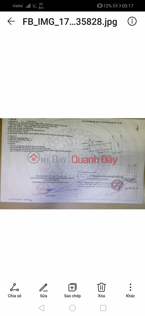 bán lô đất 80m2 tại Quy Nhơn, Bình Định _0