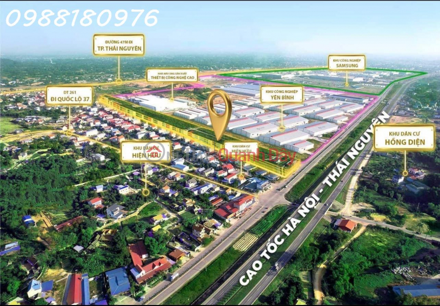 Selling many lots of land on the street of Samsung Thai Nguyen Industrial Park - Profitable investment from only 30 million\\/m2 Sales Listings