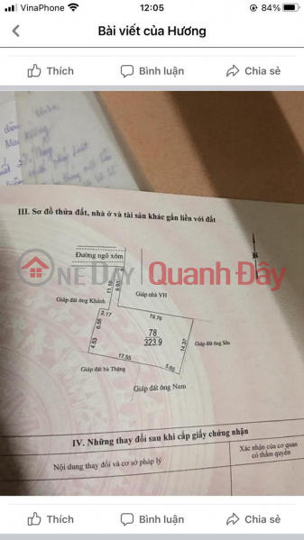 Owner Needs To Quickly Sell A Plot Of Land In Duc Thang Village, Dong Quang, Dong Son, Thanh Hoa Sales Listings