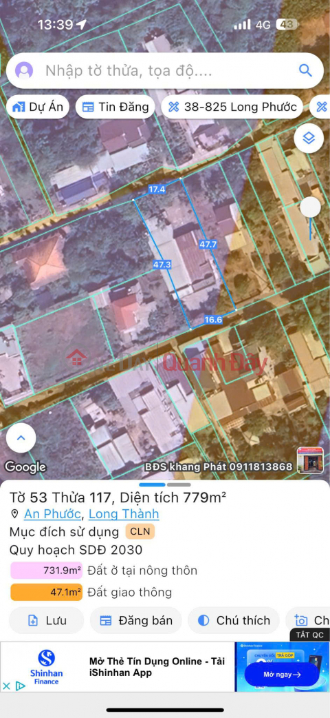 BEAUTIFUL OWNER'S LAND - GOOD PRICE - URGENTLY FOR SALE In An Phuoc commune, Long Thanh district, Dong Nai _0