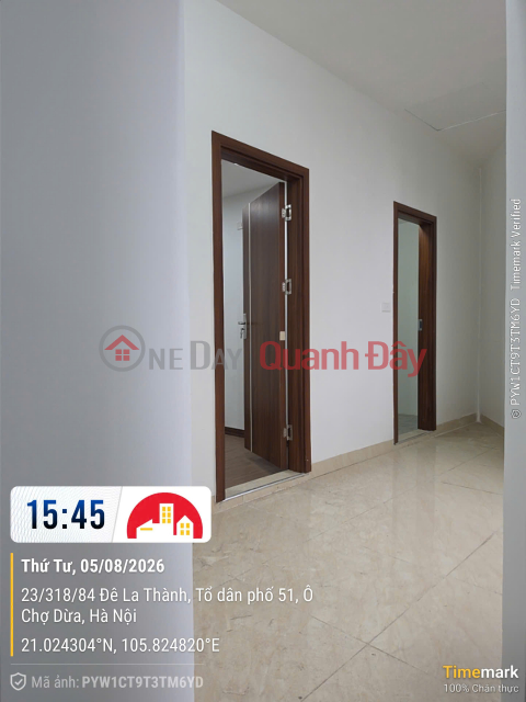 Owner selling house at 318 La Thanh Street, O Cho Dua Ward, Hanoi, 44.5m2 x 5 floors, 3m wide alley, no brokerage fee. _0