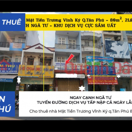 Cho thuê nhà Mặt Tiền Trương Vĩnh Ký q.Tân Phú 80m², 2Lầu - CẠNH NGÃ TƯ - 22Triệu _0