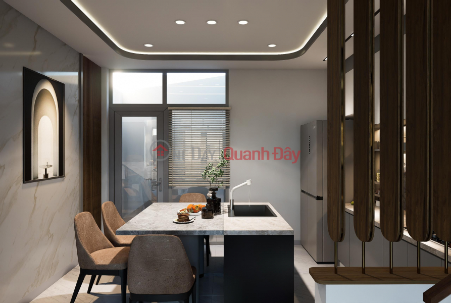 Nhà phố 1 trệt, 3 lầu hoàn công đường nhựa kề chowjj đầu mối Niêm yết bán