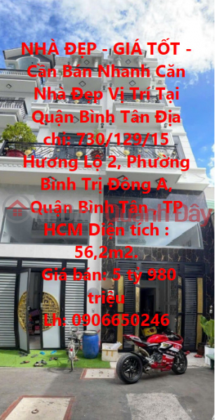 BEAUTIFUL HOUSE - GOOD PRICE - For Quick Sale Nice House Location In Binh Tan District Sales Listings