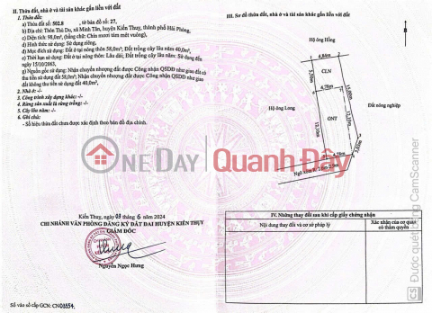 9XX MILLION VND LAND PLOT IN THU DU, MINH TAN DISTRICT, 4M WIDE PAVED ALLEY - ZALO 0567 222 555 _0