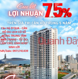 Căn Hộ D'QUA - CĂN HỘ DU LỊCH CÓ SỔ HỒNG TRUNG TÂM NHA TRANG - TỰ DO LÀM CHỦ, LINH HOẠT SINH LỜI _0