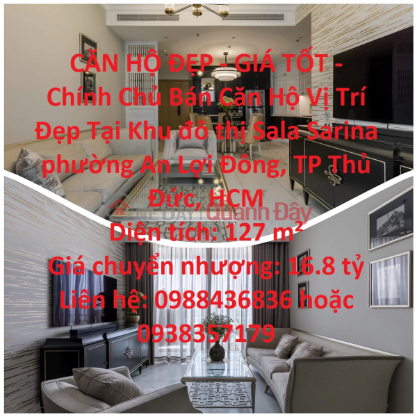 BEAUTIFUL APARTMENT - GOOD PRICE - Owner Sells Apartment Nice Location In Thu Duc City - HCM Sales Listings