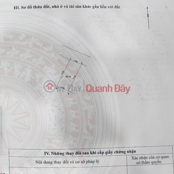 Land for sale at the main gate of the Agricultural Academy - Trau Quy, Gia Lam, Hanoi. 50m2, 30m road. Contact 0989894845 Sales Listings