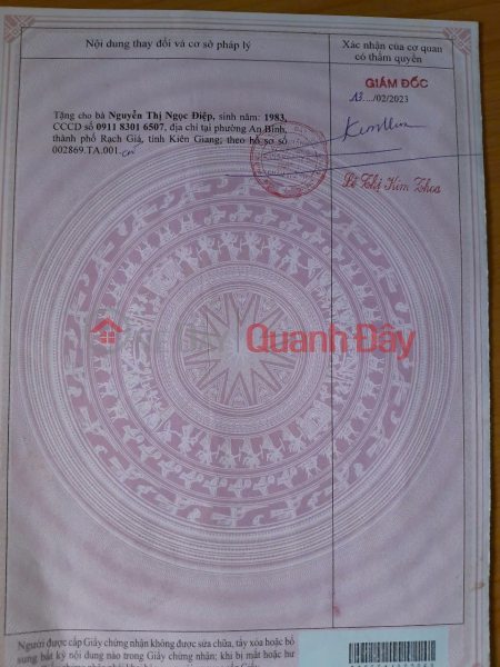 Property Search Vietnam | OneDay | Residential Sales Listings LAND FOR SALE AT GOOD PRICE – MINH LUONG, CHAU THANH, KIEN GIANG (New An Giang)