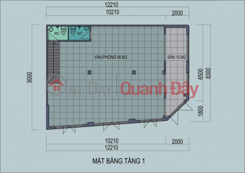 Cho thuê dài hạn Văn phòng tại Việt Hưng, Long Biên, nhà 2 tầng ~180m2 DTSD, mặt tiền 12m, đường 3 ôtô tránh. _0