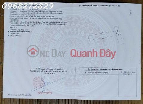 FOR SALE: A SUPERB PLOT OF LAND IN KIET MAI DANG CHON (20m from Mai Dang Chon Street) – NGU HANH SON DISTRICT, DA NANG _0