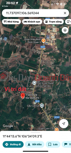 Property Search Vietnam | OneDay | Nhà ở, Niêm yết bán, ĐẤT CHÍNH CHỦ - GIÁ CỰC SỐC - Cần Bán 2 Lô Đất Liền Kề Ấp Hưng Thịnh, Lộc Thịnh, Lộc Ninh, Bình Phước