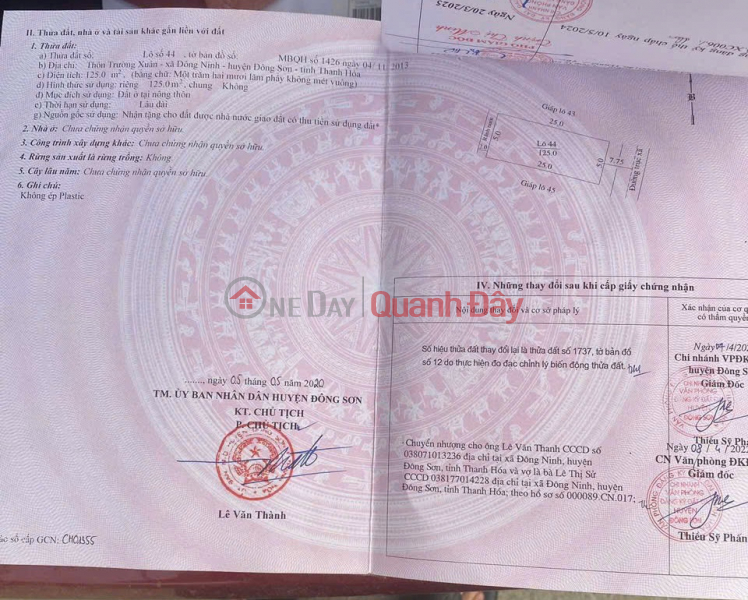 Property Search Vietnam | OneDay | Nhà ở Niêm yết bán Nhà Đẹp – Cần Bán Nhanh Biệt Thự 2 Tầng Tại xã Đông Ninh huyện Đông Sơn, tỉnh Thanh Hóa