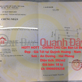 HOTT HOTT - OWNER Needs to Sell Beautiful Land Lot - Good Price in Quynh Hoang - Nam Son - An Duong - Hai Phong _0