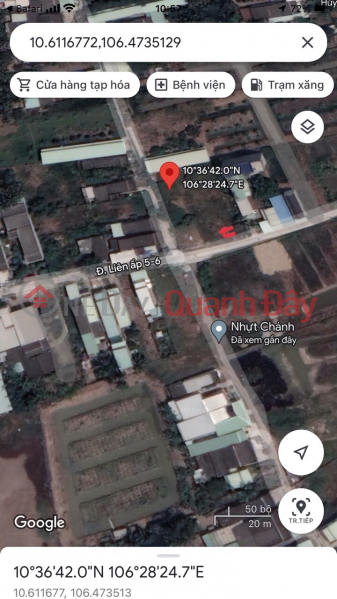 đ 1.05 Billion, OWNER Needs to Urgently Sell Residential Land in Nice Location in Nhut Chanh Commune, Ben Luc District, Long An