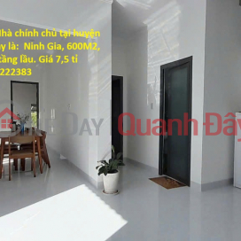 STUNNING GARDEN HOUSE - Owner-occupied house in Ninh Gia, 600m2, 150m2 of residential land, two floors. Price 7.5 billion VND. _0