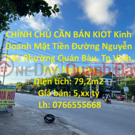 OWNER FOR SALE Business KIOT Frontage of Nguyen Trai Street, Vinh City _0