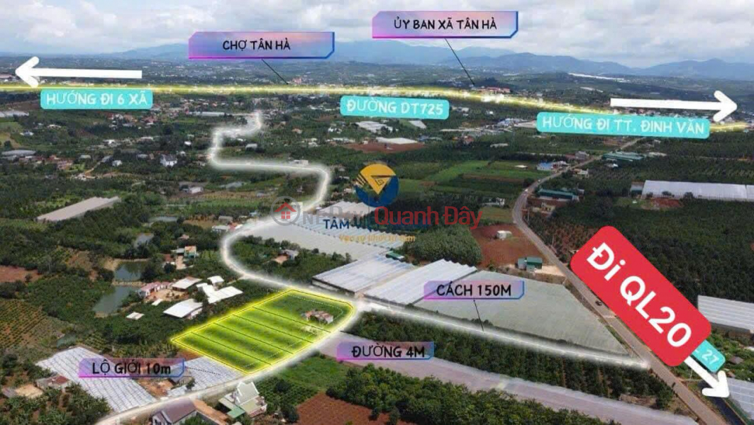 Property Search Vietnam | OneDay | Residential Sales Listings OWNER Needs to Sell 2-Front Land in Tan Ha Commune, Lam Ha District, Lam Dong