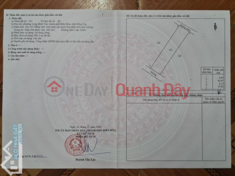 LAND LOT IN GOOD LOCATION - GOOD PRICE OWNER Need to Sell Land Lot in Bien Hoa City, Dong Nai Province _0