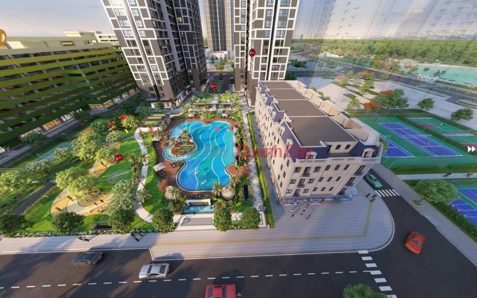 đ 4.45 Billion Smart City luxury apartment, 3 bedrooms, 2 balconies, 81m2, receive a house right away, 4 billion VND