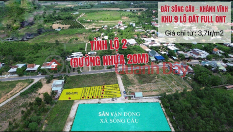 Land for sale right at Song Cau Khanh Vinh stadium, 100% residential property, only 3.7 million\/m2 _0