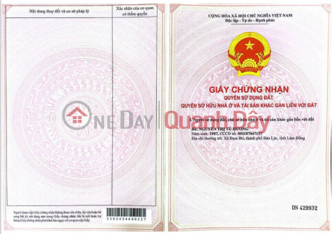 GIÁ TỐT - CHÍNH CHỦ Cần Bán Nhanh Lô Đất Vị Trí Tại Huyện Di Linh, Tỉnh Lâm Đồng _0