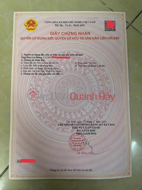 HOT HOT – CHÍNH CHỦ CẦN BÁN LÔ ĐẤT ĐẸP Tại Đường ĐT. 830, Xã Tân Tập, Huyện Cần Giuộc, Long An. _0