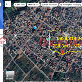 Bán đất mặt đường Yên Bình - Hòa Bình, phường Yên Nghĩa, Hà Nội. 258m2, MT 10m, miễn TG _0